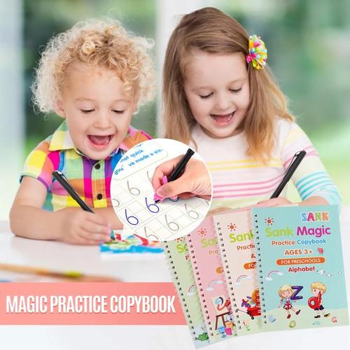 Magic Reusable Calligraphy Book (Set of 4 Books)